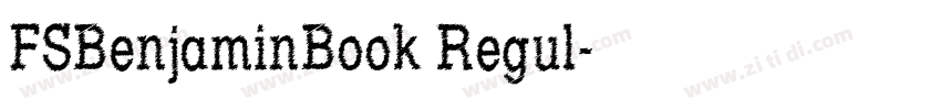 FSBenjaminBook Regul字体转换